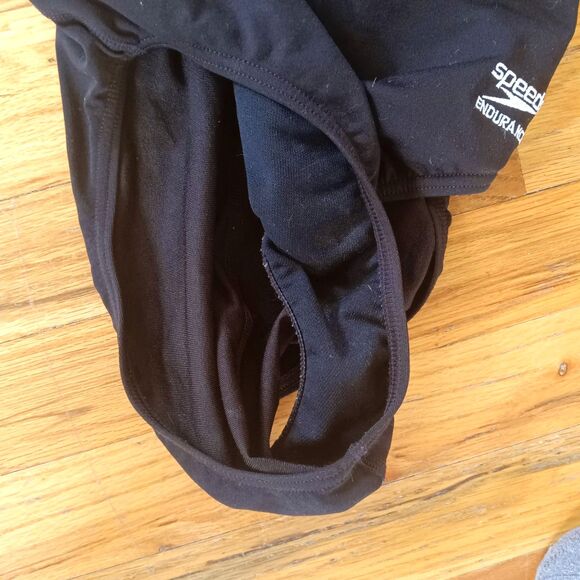 Speedo Women's Swimsuit One Piece Endurance+ Flyback Team Black/Black 30 - Picture 8 of 8